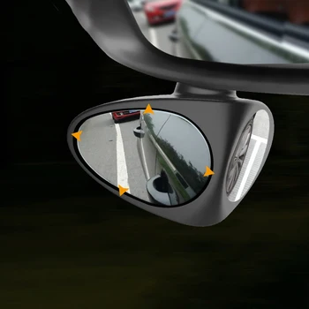 

1 Piece Car Blind Spot Mirror 360 Degree Convex Rotatable 2 Side Automibile Exterior Rear View Parking Mirror Safety Accessories