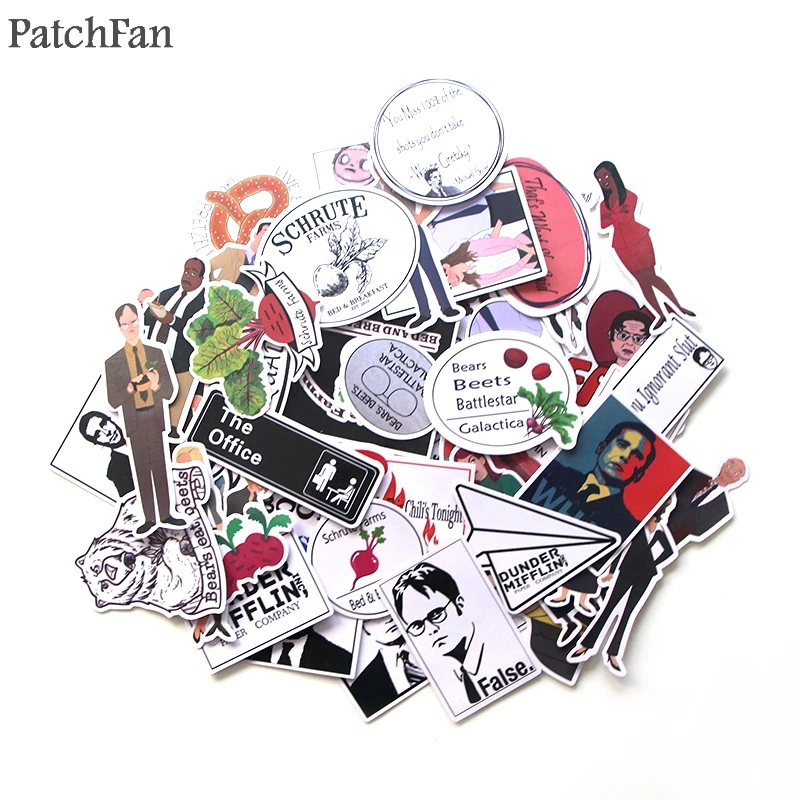 Patchfan 46 шт., для офиса, забавные ТВ-шоу, детские игрушки, Стикеры для DIY скрапбукинга, альбома, ноутбука, телефона, ноутбука, наклейка, стикеры A1763