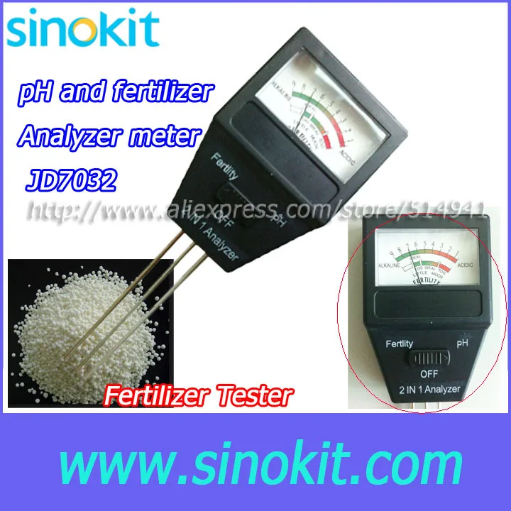 

Portable Cheaper 2 In1 Analyzer 3 Probe PH meter / Soil Fertilizer Test Meter - JD7032