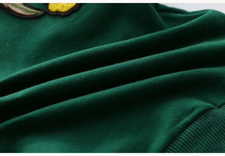 2018 Spring Autumn 2-10 Years Old Children'S Birthday Gift Long Sleeve Green Embroidery Flower Coat Baby Kids Sweatshirt Girl (17)