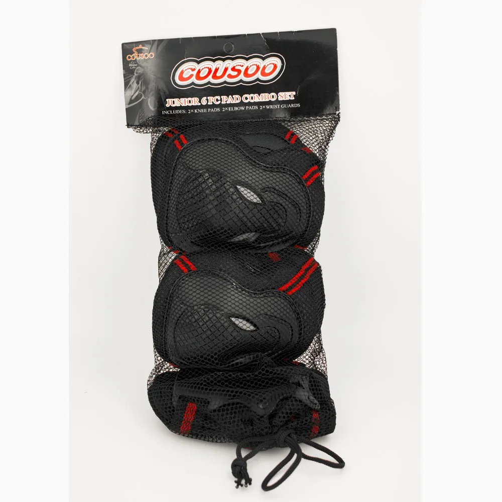 حار 6 قطعة/المجموعة التزلج مجموعة تروس واقية وسادات الكوع دراجة لوح التزلج الجليد تزلج الأسطوانة الركبة حامي ل الكبار الاطفال هدية