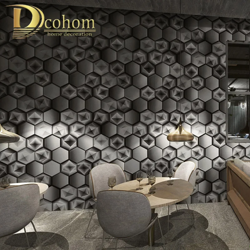 

Modern 3D Wallpaper Wall Paper Roll Bedroom Live room Sofa Backdrop Wall Covering for Stores Restaurant PVC&Vinyl Waterproof 10M