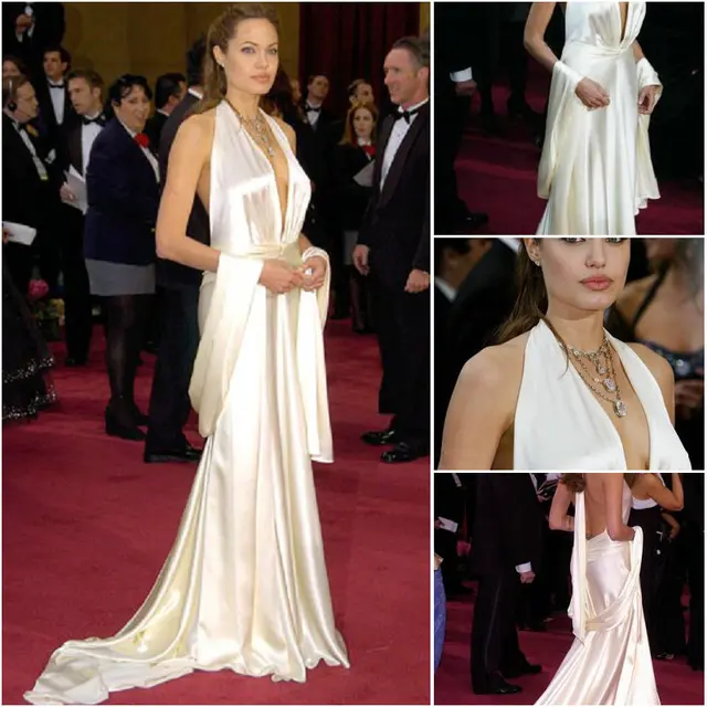 Good Quality Sexy Angelina Jolie Red Carpet Oscar Cheap Celebrity ...