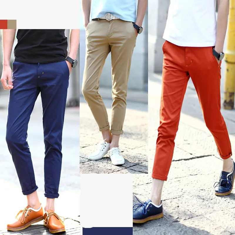 Aliexpress.com : Buy hot sale men's fashion slim fit ankle length pants ...