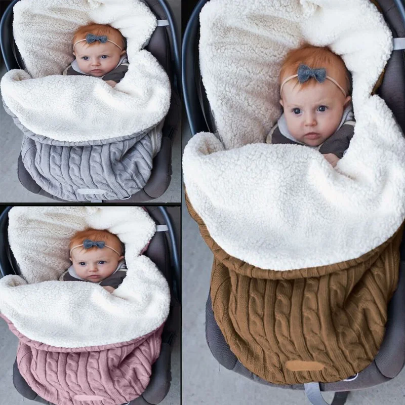 0-12 месяцев одеяло для новорожденного младенца постельные принадлежности Прогулочная ДЕТСКАЯ КОЛЯСКА с конвертом Сумка милая детская кровать коляска одеяло для сна украшение