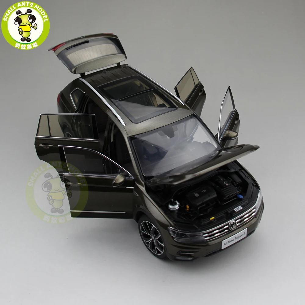 1/18 Ti guan L SUV литая модель металлическая модель автомобиля SUV игрушки для детей подарок коллекция хобби коричневый