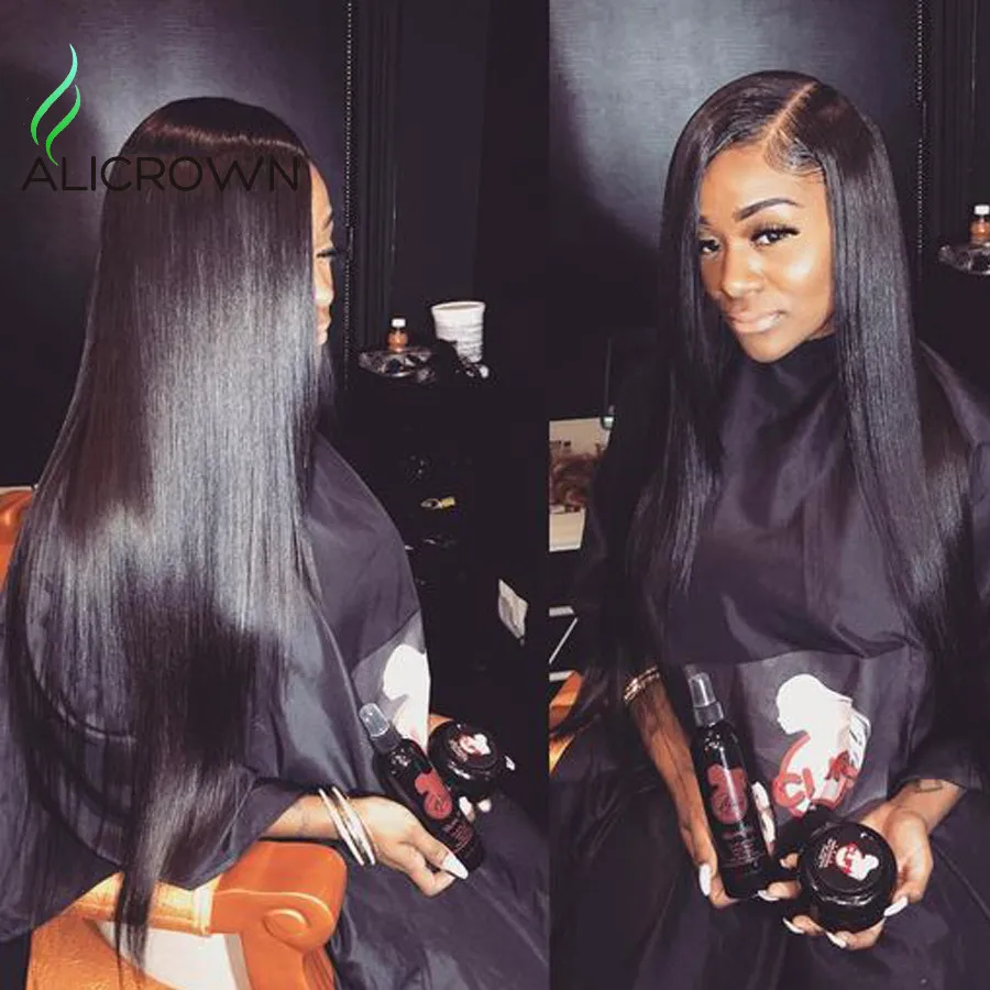 

7A Silk top full lace human hair wigs silky straight glueless unprocessed virgin brazilian silk top lace front wig black women