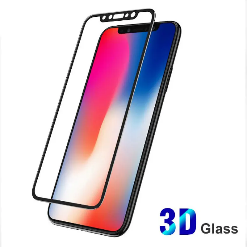 For Iphonex 3d Tempered Glass Screen Protector For Iphone X Glass Film Ultra Thin 9h Explosion Proof Anti Scratch Protector Film Protector Protector Filmtempered Glass Screen Protector Aliexpress