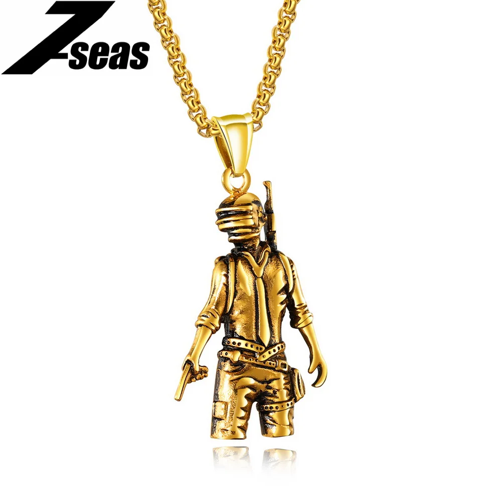 7SEAS 2018 New Arrival Fashion Game Boy Cool Male Pendant Necklace Game