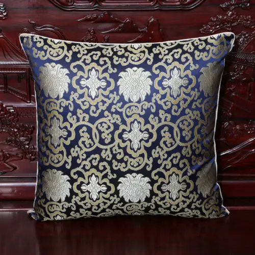 

8 colors 45*45cm New Design Chinese Silk Solid Color Brocade Luxury Handmade Cushion cover
