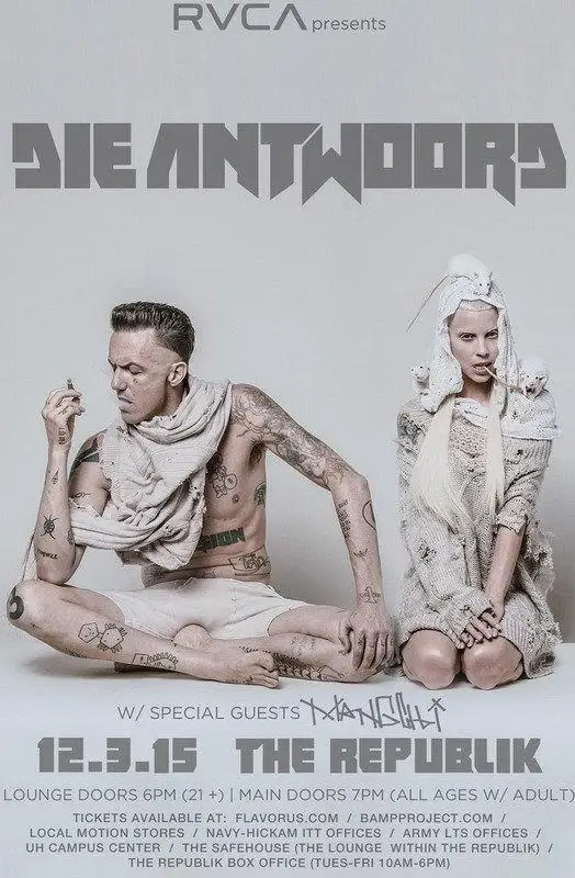 

0515A Die Antwoord - Ninja Yolandi Visser Rap-rave Group-Wall Sticker Silk Poster Light Canvas Decoration