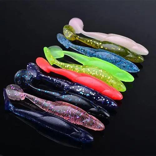 

10Pcs Multicolor Soft Durable Plastic Bionic Fish Lures Baits Fishing Tackle Fishing Lures