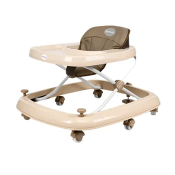 

Multi-function Baby Walker with Wheels Rollover Trolley Winter Infant Baby Walking Assistant Folding Wheelchair Adjustable Seat