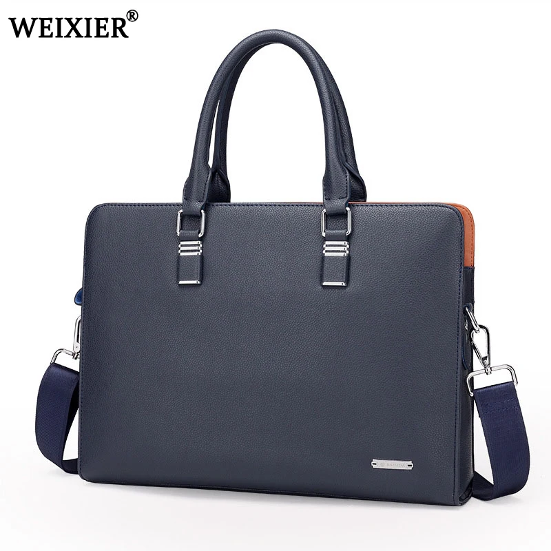 Wholesale Genuine Leather Men Briefcases Brand Fashion Men's Crossbody