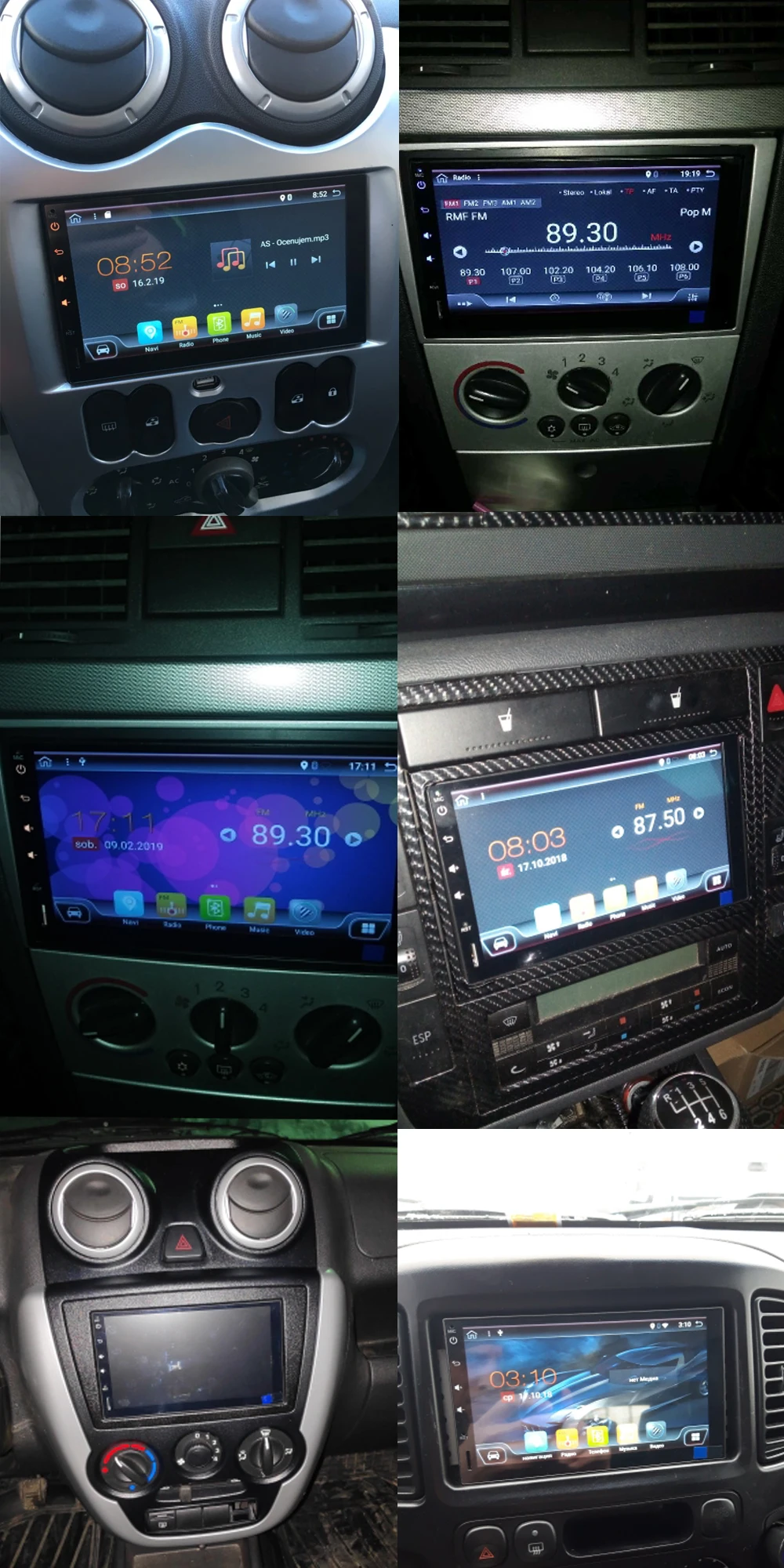 Bosion 2 din 7 дюймов в тире Универсальный Автомобильный dvd радио плеер bluetooth gps навигация Android 9,0 радио видео с wifi RDS BT SWC
