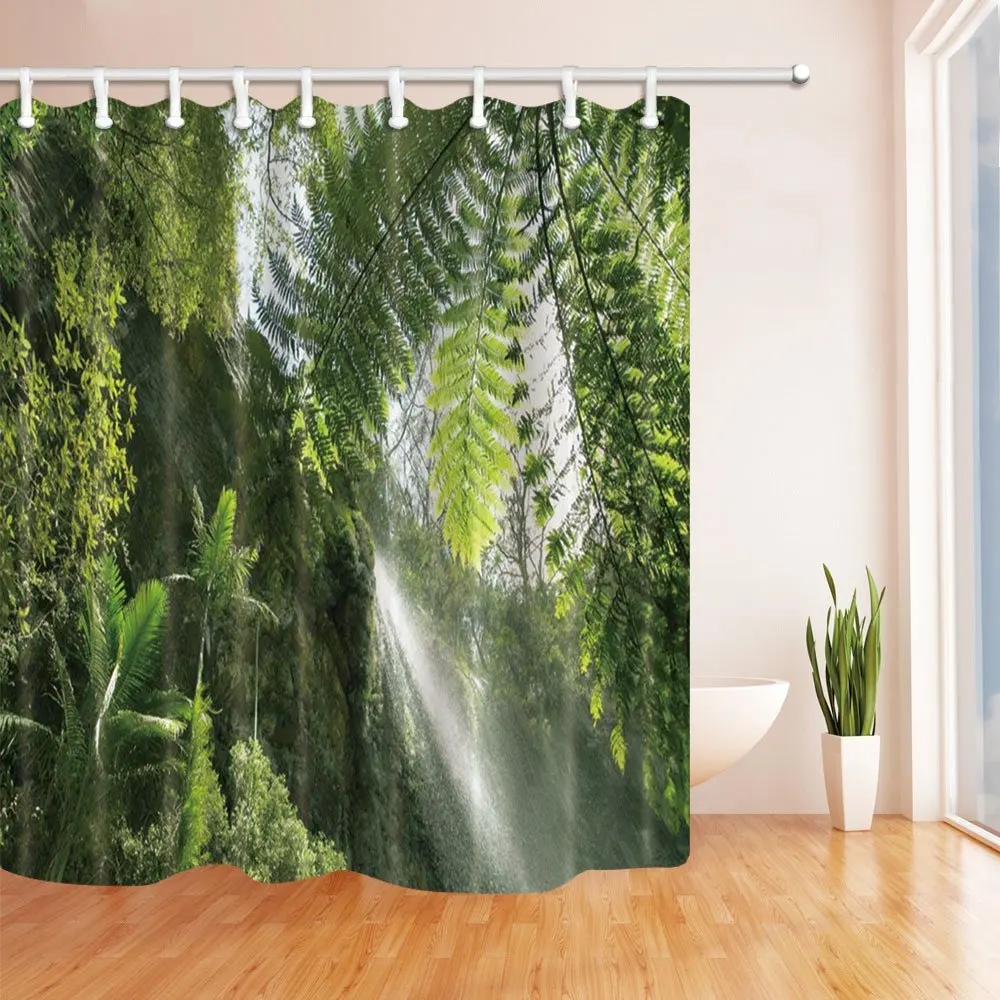 Sunshine to the Tropical Palm Trees Shower Curtain 69X70 inches Mildew