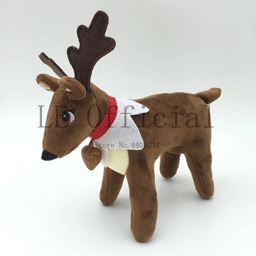 

10 pcs/lot elf on the shelf dolls Reindeer Christmas deer plush toys with Special line Fastest way free shipping