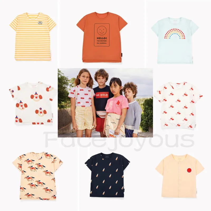 

Pre-sale Kids Boy T-shirt Tiny Cottons 2019 Summer Toddler Girls Tops Boys Short Sleeve T Shirt Children Clothes Tee Shirt 1-10Y