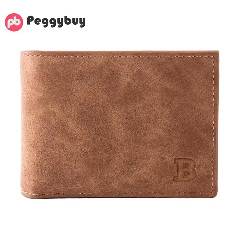 

Vintage Wallet Men Leather Wallet Pure Coin Bag Short Solid Clutch Purse Fashion Money Bag Coin Wallet bolso mujer cartera mujer