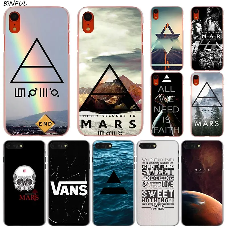 30 Second To Mars Fashion Transparent Hard Phone Cover Case for iPhone X XS Max XR 8 7 6 6s Plus 5 SE 5C 4 4S | Мобильные телефоны