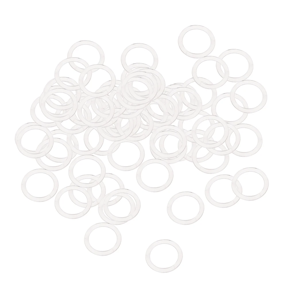 fityle 100pcs Nylon Lingerie Hardware Sewing Clip Hook Eye 15mm for Bra Strap Sewing Accessories