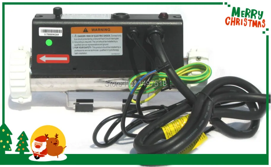Chinês com Interruptor de Pressão em Linha Aquecedor Reta Whirlpool Spa Piscina Banheira Quente 3kw H30-r1 lx