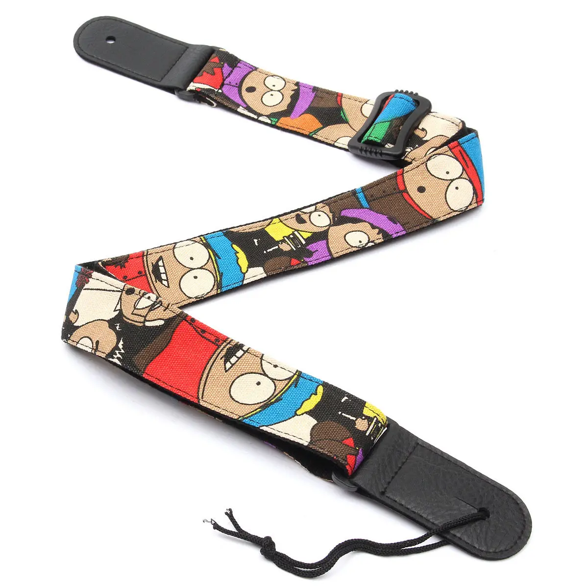 

Young Soft Denim Strap PU Leather End Adjustable For Electric Acoustic GuitarPattern:Big Eyes Boy