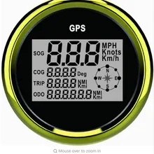 85 мм Цифровой GPS Спидометр Speedo 0-999 узлов BG для лодки яхты судно