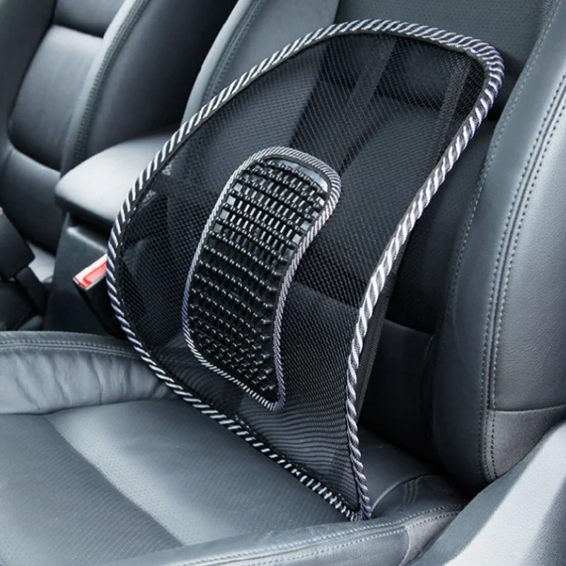 

40CMx40CM Universal Car Back Support Chair Massage Lumbar Support Waist Cushion Mesh Ventilate Cushion Pad For Car Office Home