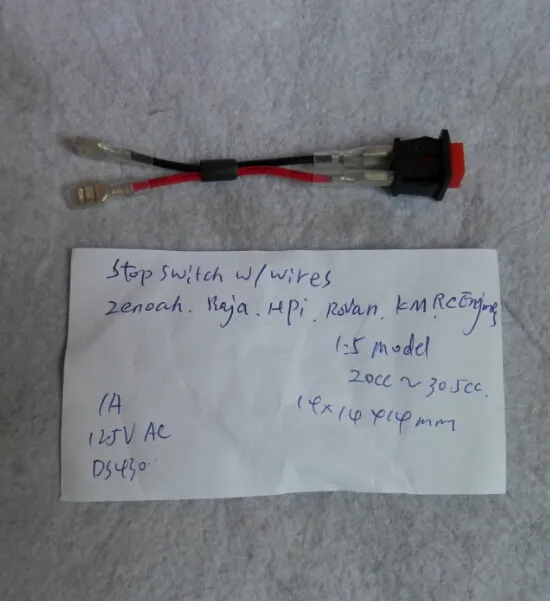 STOP SWITCH 20CC 30.5CC RC ZENOAH G230RC G260RC G240RC G270RC 1