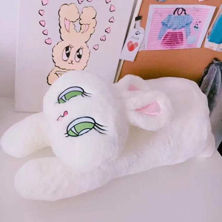 Kawaii большие плюшевые подушки Wego Кролик Плюшевая Кукла Мягкие животные Подушка 68 см детский подарок - Цвет: Белый