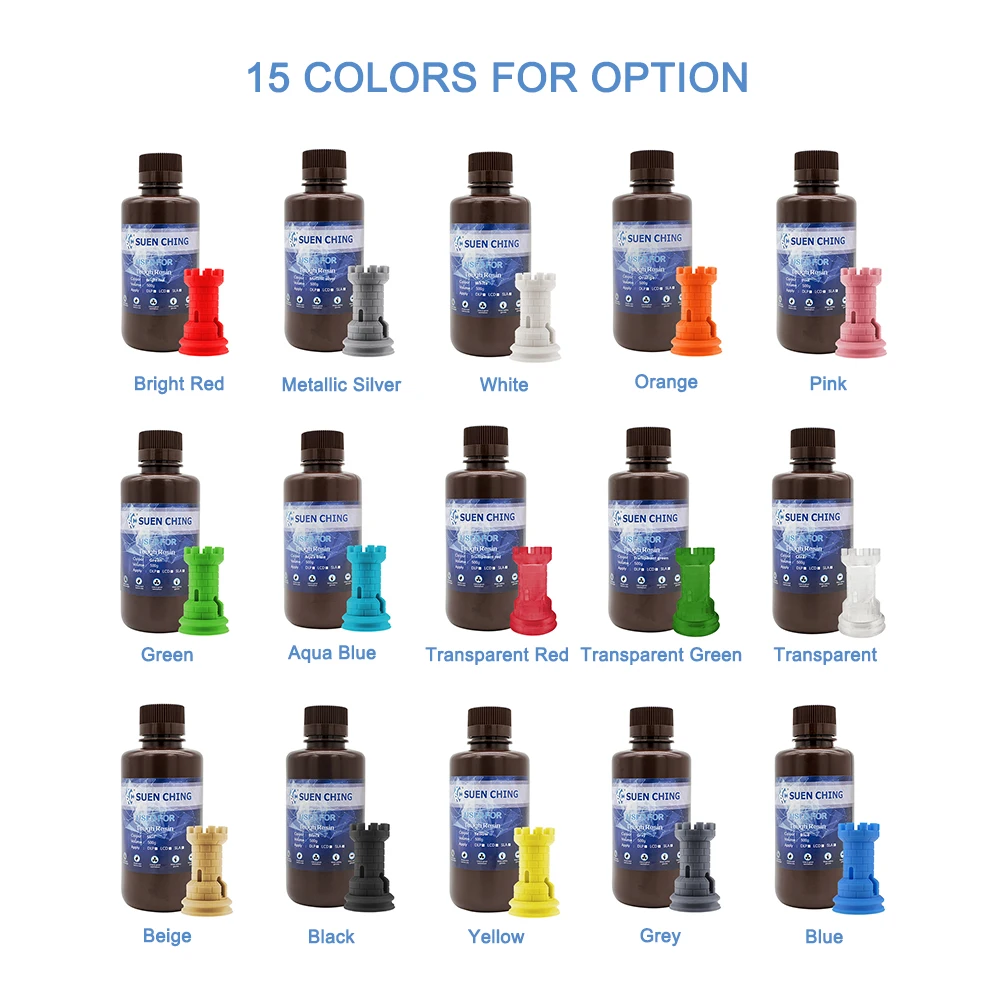 

500ML SLA Resin 3d Printer Low-odor Tough Resin Material 3D Printing Rapid Resin filament for LCD UV Curing for Anycubic Photon