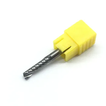 

1PC One Flute Spiral 4 4mm 17mm long Wood Milling Cutter PVC high quality Carbide Engraving Cutters CNC router bits acrylic