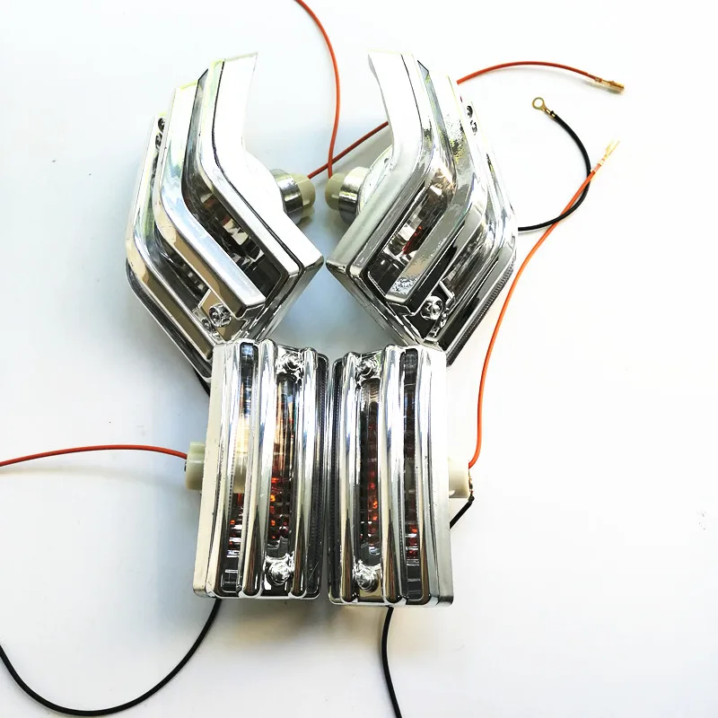 

Motorcycle Scooter 4pcs Rear & Front Turn Signal Light Amber Indicator Bulb Flasher Blinker Lamp for Vespa LML Star PX 125 150