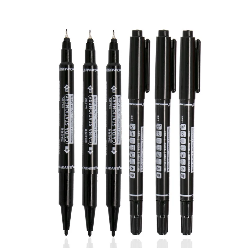 

10 Pcs/Lot Oily Art Markers School Watercolor Pens Drawing Marker Pen Set Dual Tip Fine Line Drawing Pen Art Supplies