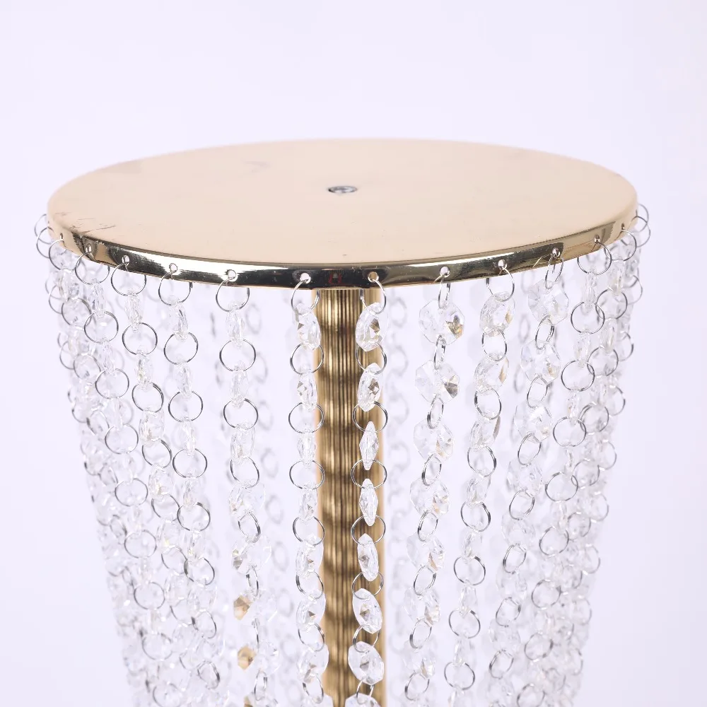 Clearance Sale 80cm Tall Candle Holders Silver Gold Acrylic Crystal