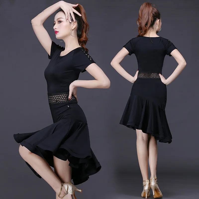 Ladies Latin Dance Dress Women Black Stage Costumes Dancing Dancewear Rumba/Samba Salsa /Tango Ballroom Dance Dress Ladies Latin Dance Dress Women Black Stage Costumes Dancing Dancewear Rumba/Samba Salsa /Tango Ballroom Dance Dress