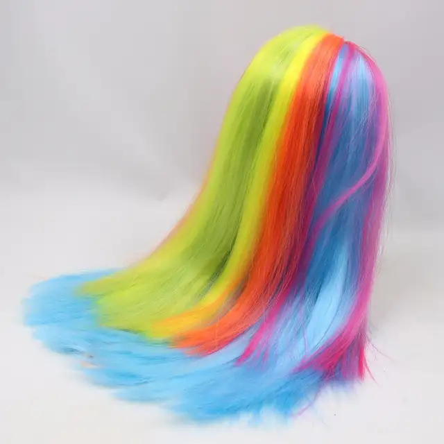 Online Shop Factory Blyth Icy Doll Scalp And Dome Wig Only Rainbow