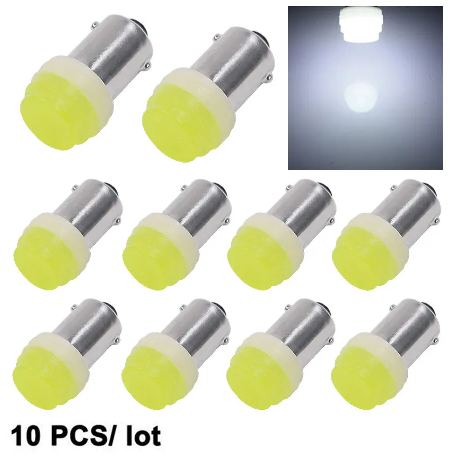 

10pcs 12V Interior Lights LED BA9S White Ceramic High Quality Reading Light Lamp Bulb t4w Auto Car-styling Signal Lights New