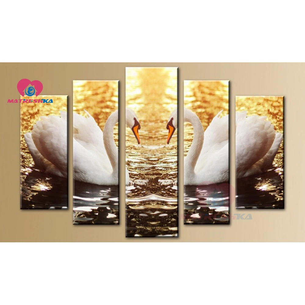 

Diamond embroidery full display 5d diamond painting swan pattern diamond mosaic full square/ round crystals paintings home decor