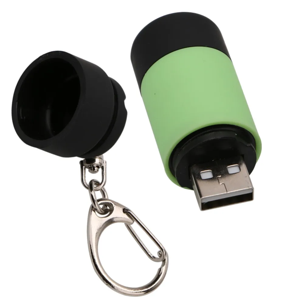 Портативный мини USB Перезаряжаемый светодиодный светильник EDC карманный фонарь 0,3 Вт Светодиодный светильник-брелок многоцветный USB удобный фонарь Linternas
