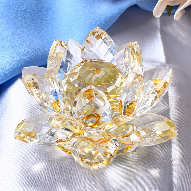 Стеклянные декоративные украшения в виде цветка лотоса 85 мм|accessories accessories|accessories