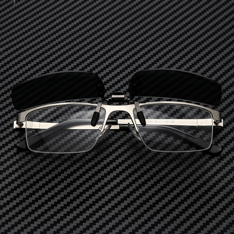 Унисекс Поляризованные клип на солнцезащитные очки цветной пленки модные небьющиеся UV400 зеркальные очки клип# CG9101TR