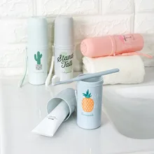 1 шт. креативный футляр для хранения зубной щетки держатель портативная дорожная зубная щетка зубная паста Чехол Органайзер аксессуары для ванной комнаты