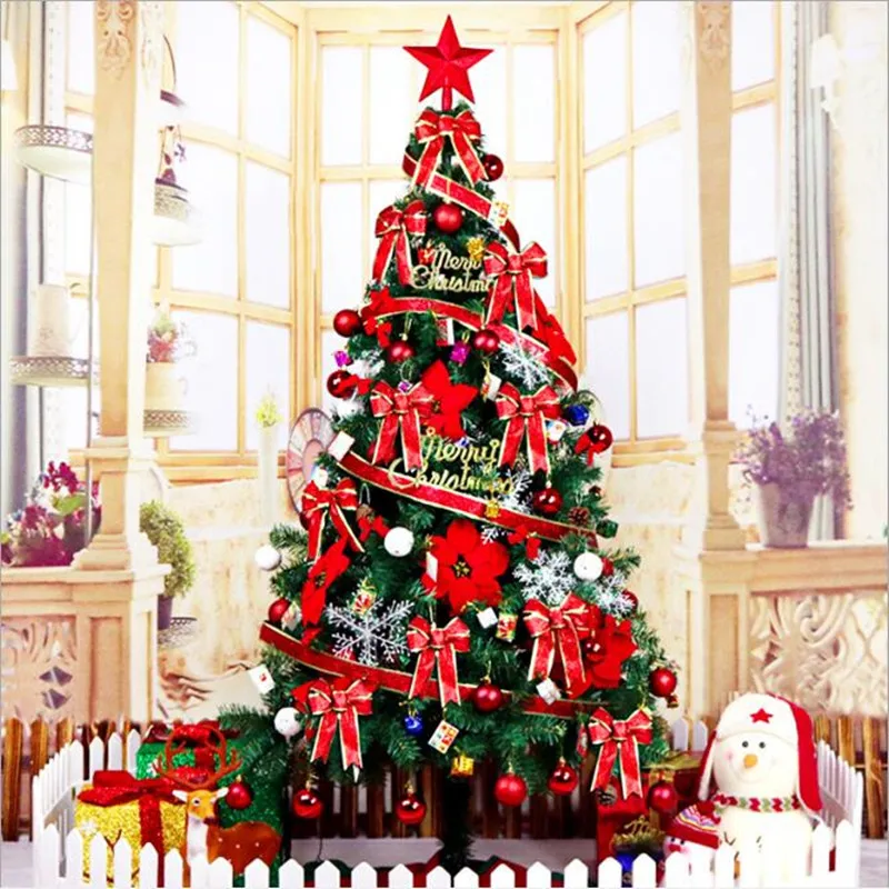 

Christmas Tree 1.8 m Encryption Light Large Christmas Tree Set Hotel shopping Mall Home Decorations Toys for Children