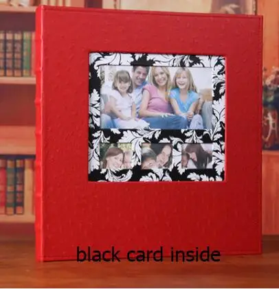 Бескаркасный 6 600 кожаный фотоальбом, книга хорошего качества, Детский семейный большой объем, Фотогалерея для 6-дюймовых фотографий, Декор - Цвет: Фиолетовый