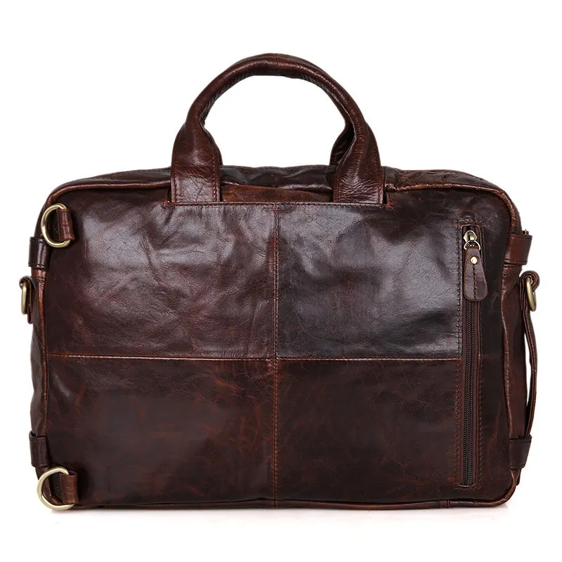 Модная мужская сумка Crazy horse из натуральной кожи, винтажный деловой мужской портфель из натуральной кожи, мужские сумки-мессенджеры