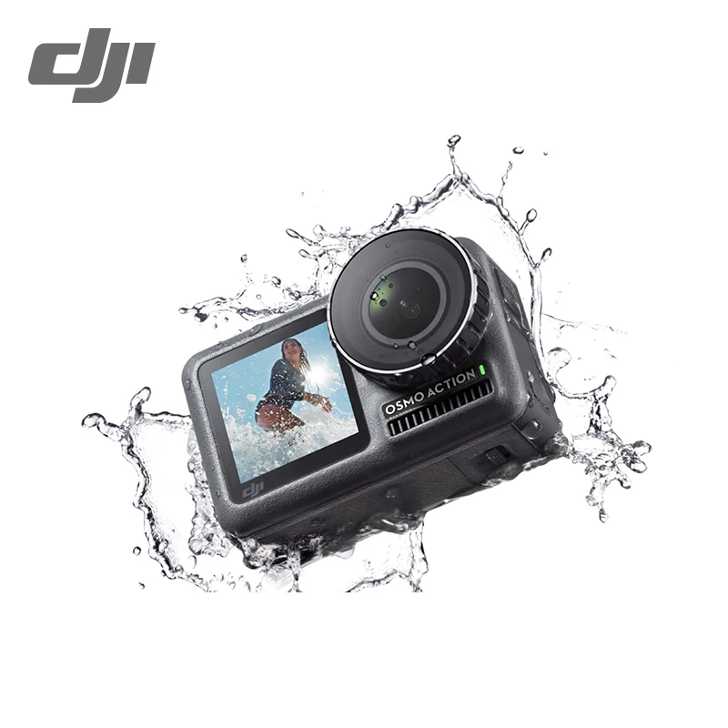 

DJI Osmo Action Cameria 1/2.3" CMOS 12MP 4K HDR Video 11m Waterproof Dual Screens 8xSlow Motion UHD Quality IN Stock Cameries