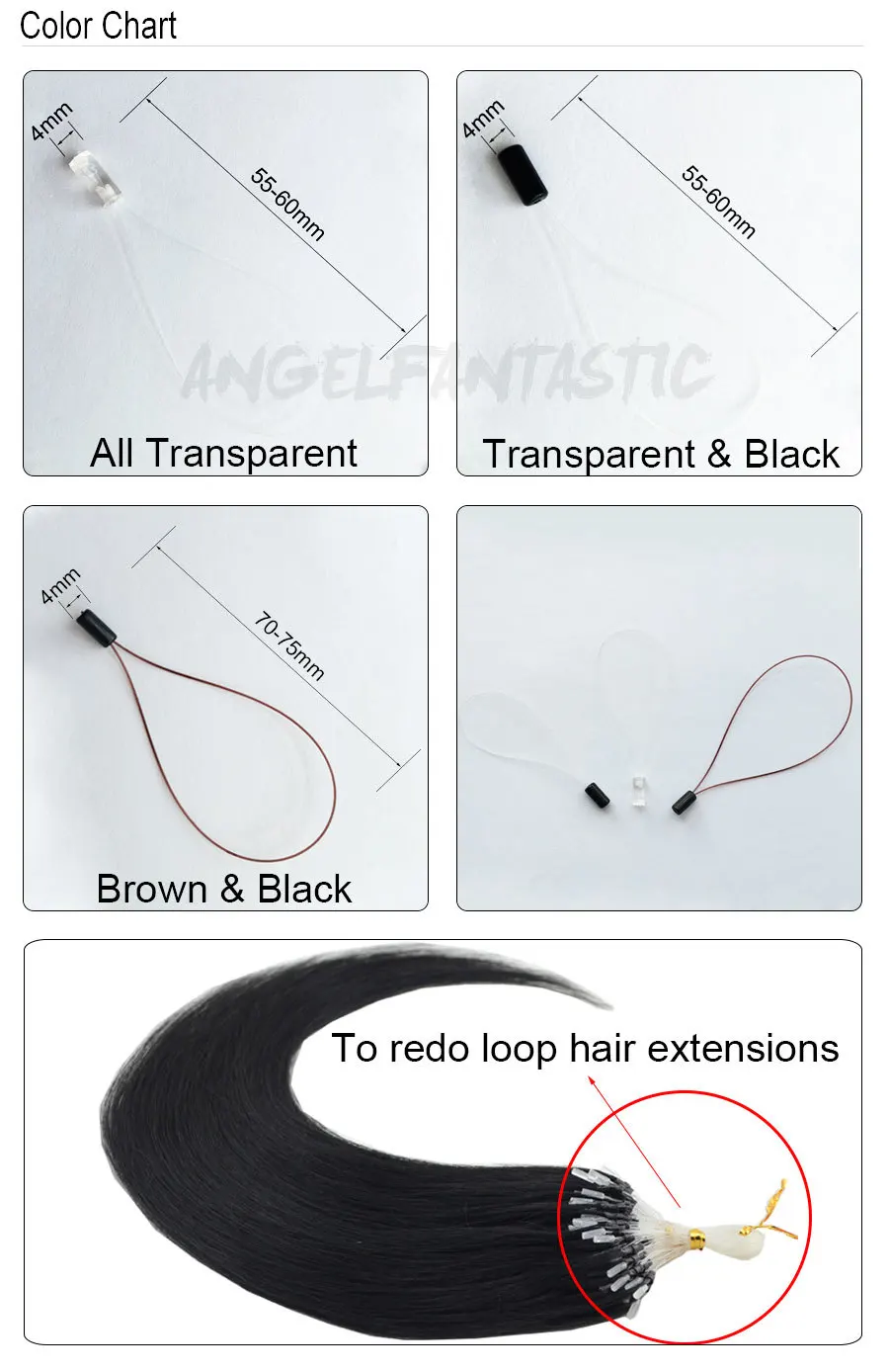 5000 шт микро-петли кольца пластиковые повторные петли кольца для наращивания волос Замена повторное использование волос инструмент прозрачный