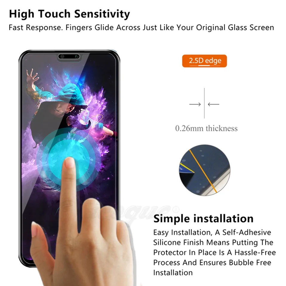 Tempered Glass for Huawei Honor 8X Max Glass 9H 2.5D Phone Protection Film Protective Glass on for Honor 8X Max Screen Protector (6)